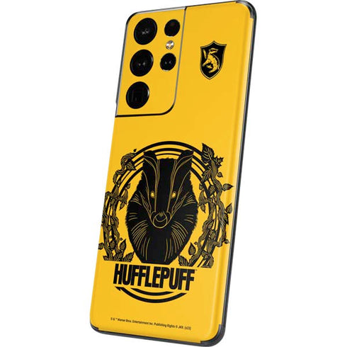 Wizarding Worlds Harry Potter Hufflepuff Illustration Galaxy S21 Ultra 5G Skin
